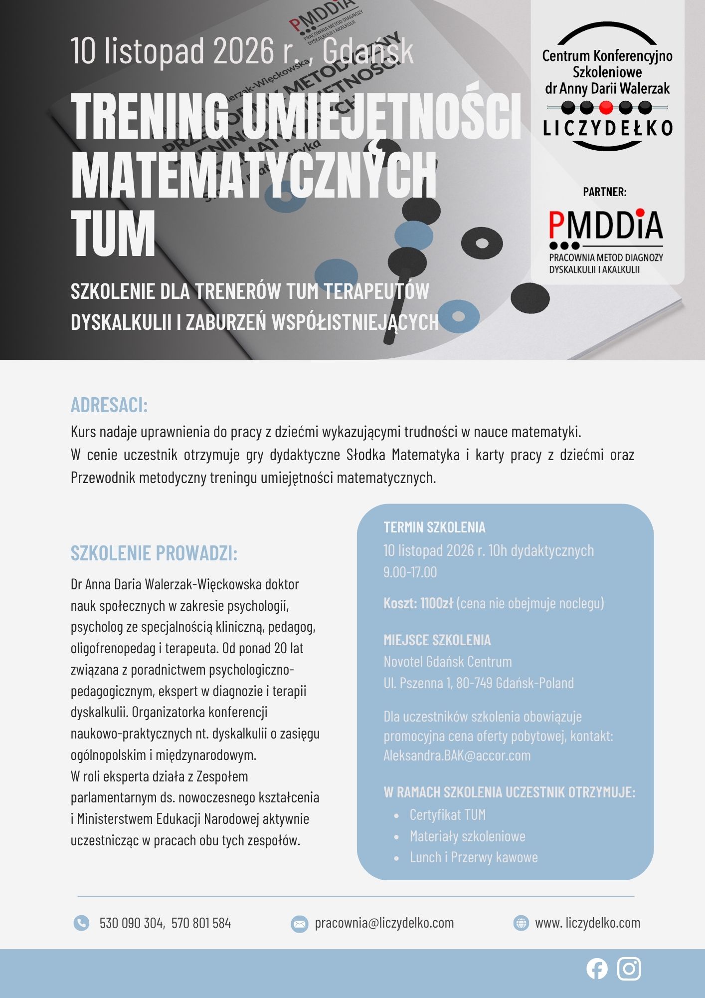 TRENING UMIEJĘTNOŚCI MATEMATYCZNYCH szkolenie dla trenerów TUM -10h - obrazek 2