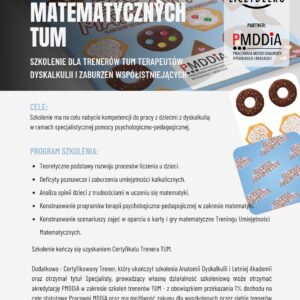 TRENING UMIEJĘTNOŚCI MATEMATYCZNYCH szkolenie dla trenerów TUM -10h