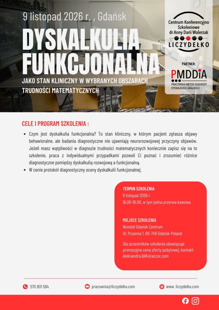 dyskalkulia funkcjonalna